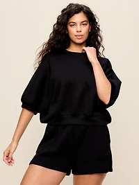 Bounce Fleece Dolman-Sleeve Top