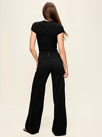 High-Waisted PowerChill Fold-Over Wide-Leg Pants