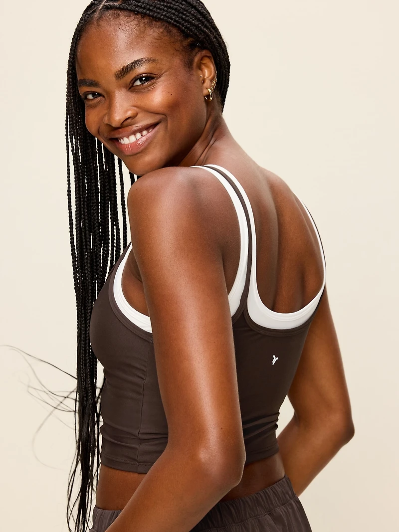 PowerSoft Layered Longline Bra