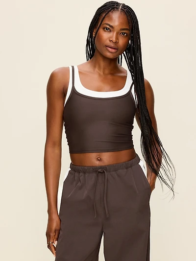 PowerSoft Layered Longline Bra