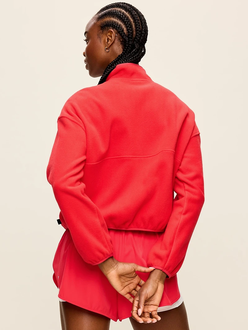 Oversized Half-Zip Performance Fleece Pullover