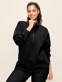Dynamic Fleece Half-Zip Tunic Sweatshirt