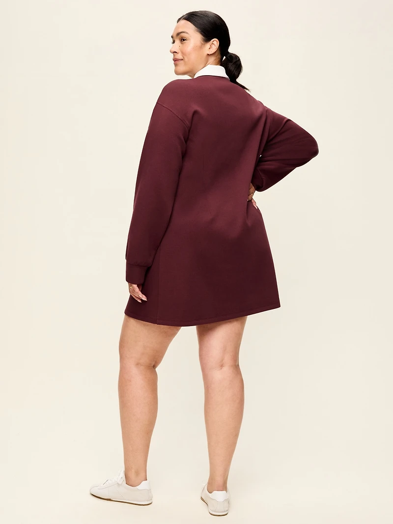 Dynamic Fleece Pique Polo Dress