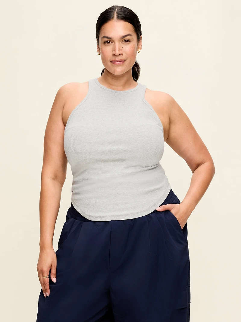 CloudLite Ribbed Fitted Tank Top