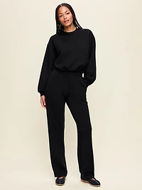High-Waisted Bounce Fleece Trouser Sweatpants