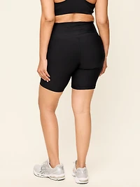 Extra-High Waisted PowerSoft Boundless Pocket Biker Shorts-- 8-inch inseam - No Front Seam
