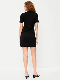 Snug Mock-Neck Bodycon Mini Dress