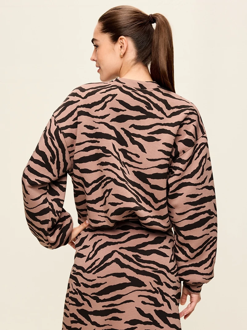 Bounce Fleece Bubble-Hem Sweatshirt