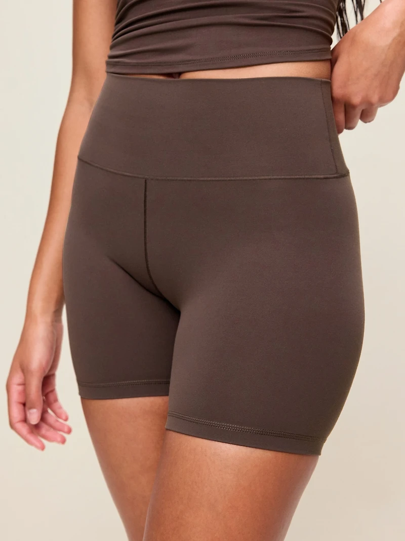 High-Waisted StudioSmooth Biker Shorts - 6-inch inseam