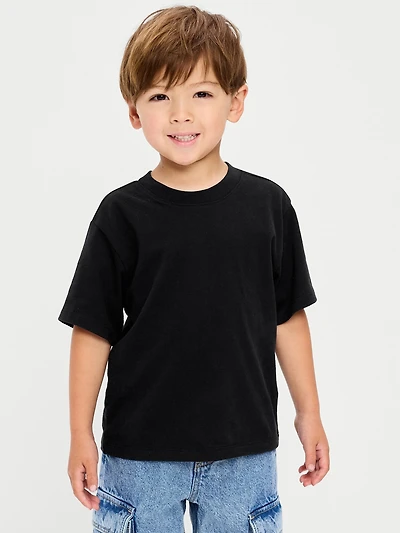 Oversized Short-Sleeve Heavyweight T-Shirt for Toddler Boys