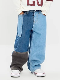 Baggy Patched Jeans for Toddler Boys