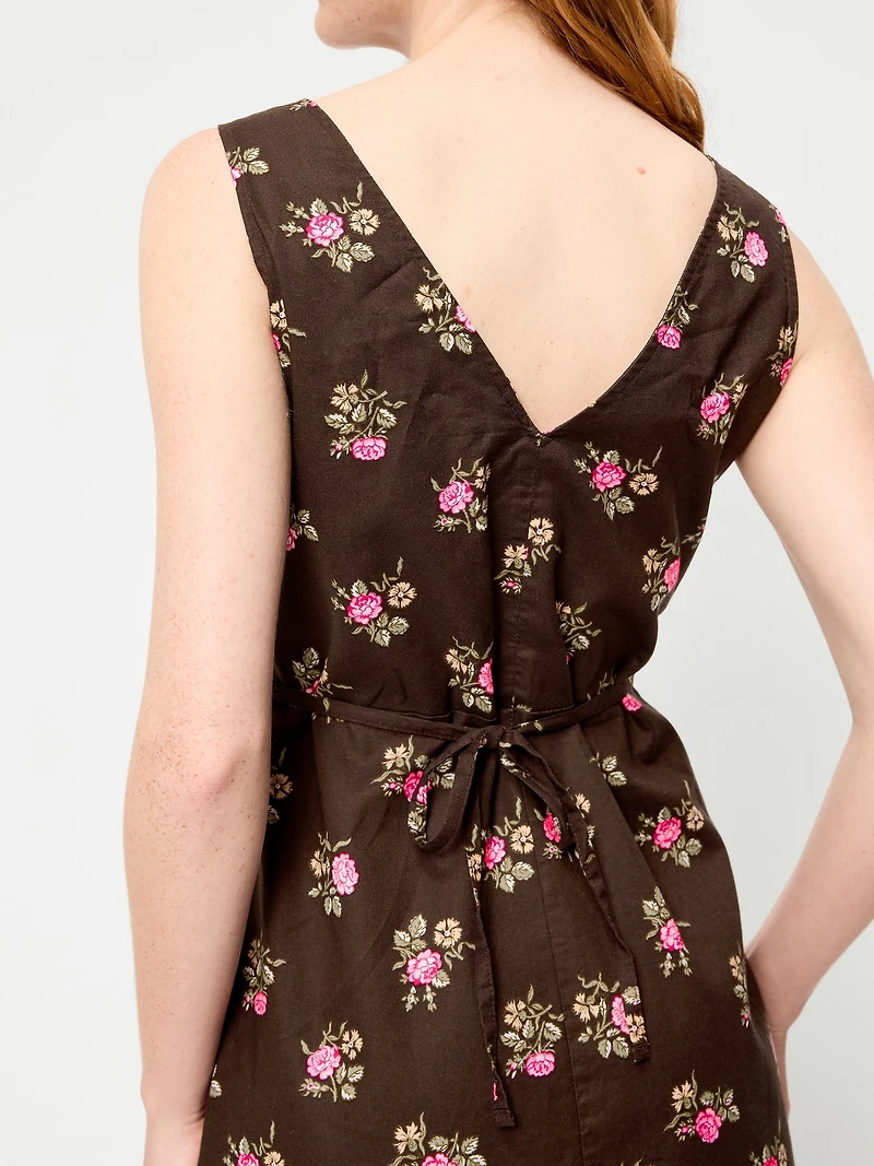 Sleeveless A-Line Mini Dress