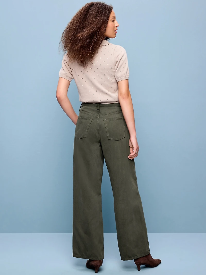 High-Waisted Baggy Wide-Leg Jeans