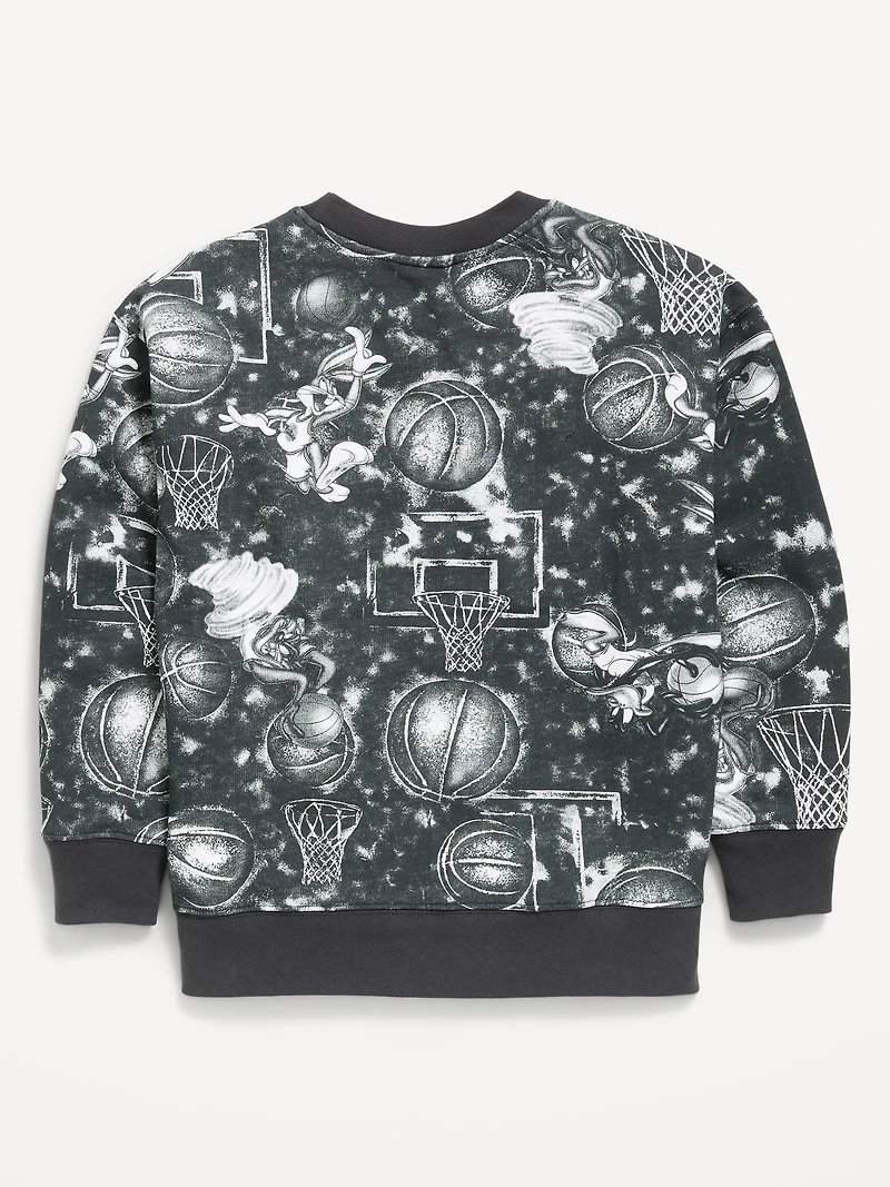 Space Jam™ Gender-Neutral Oversized Graphic Sweatshirt for Kids