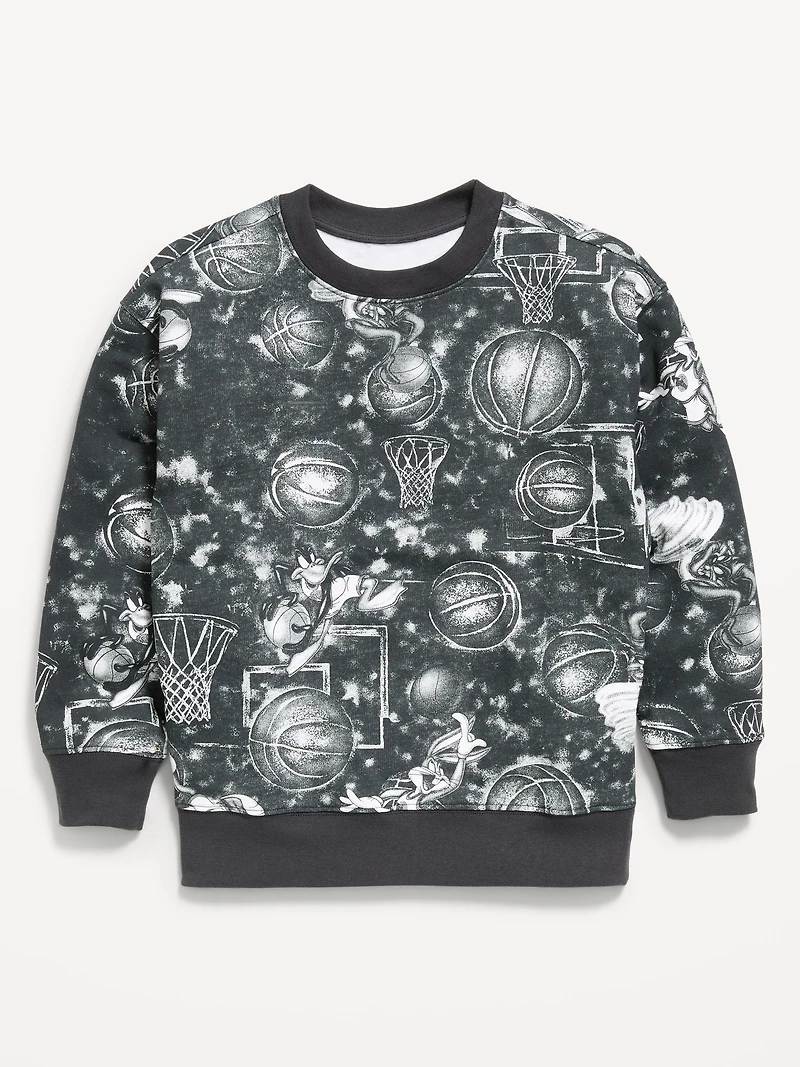Space Jam™ Gender-Neutral Oversized Graphic Sweatshirt for Kids