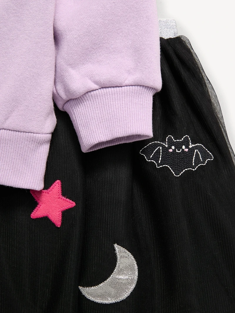 Sweatshirt & Tutu Skirt Set for Toddler Girls