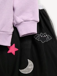 Sweatshirt & Tutu Skirt Set for Toddler Girls