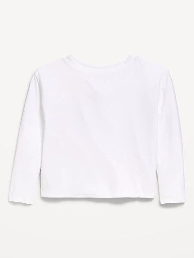 CloudMotion Long-Sleeve Cross-Back Top for Girls