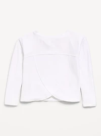CloudMotion Long-Sleeve Cross-Back Top for Girls