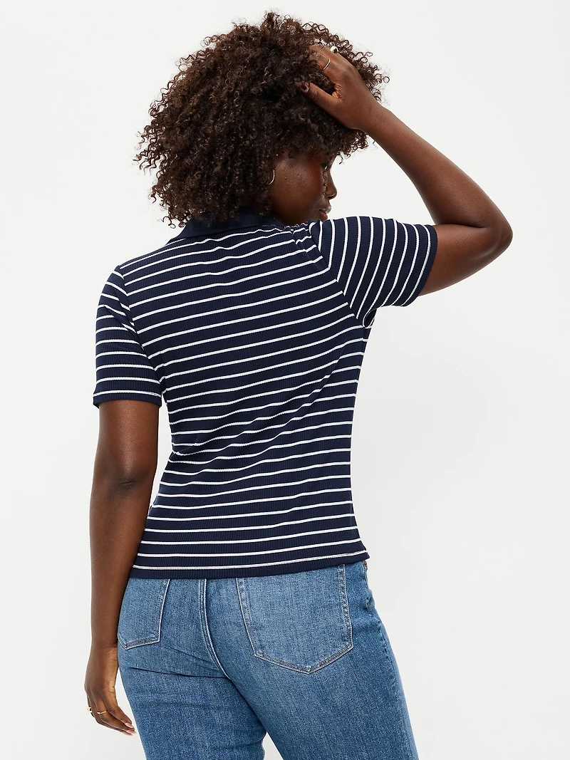Keyhole Polo Top