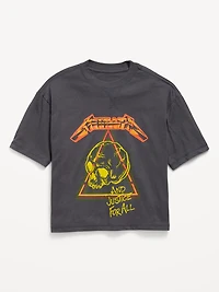 Metallica™ Gender-Neutral Oversized Graphic T-Shirt for Kids