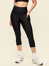 High-Waisted PowerSoft Crop Pocket Leggings
