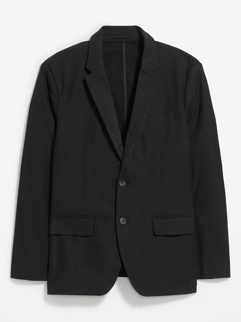 Relaxed Unlined Twill Blazer