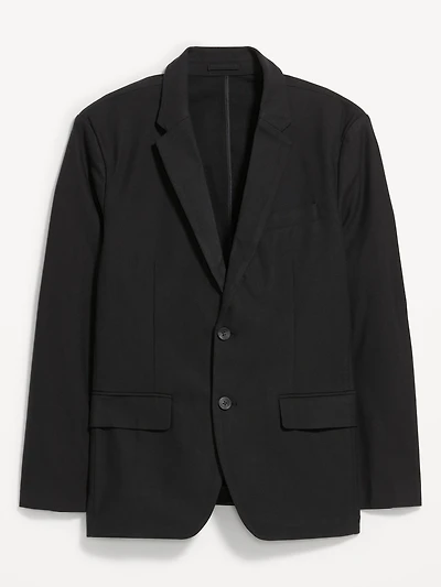 Relaxed Unlined Twill Blazer