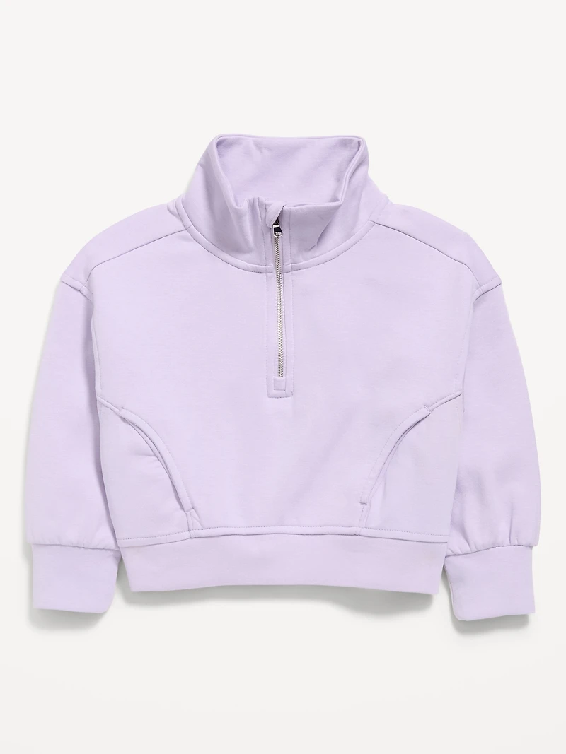 Dynamic Fleece Quarter-Zip Pullover Sweatshirt for Toddler Girls