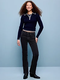 Low-Rise Boot-Cut Jeans