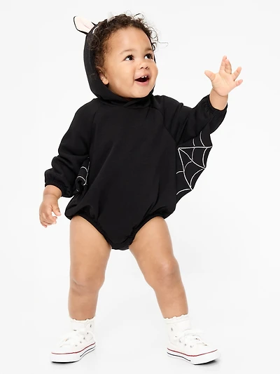 Hooded Critter Fleece One-Piece Romper for Baby