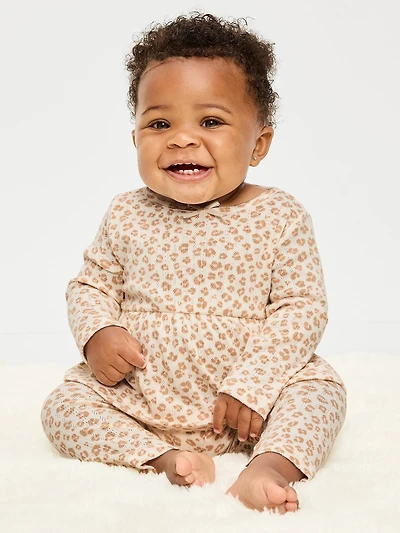 Long-Sleeve Pointelle-Knit Top and Pants Set for Baby