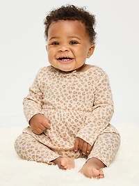 Long-Sleeve Pointelle-Knit Top and Pants Set for Baby