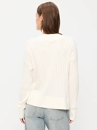 SoSoft Ribbed V-Neck Sweater