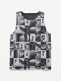 Oversized Mesh Reversible Tank Top for Boys