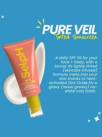 Selph Pure Veil Spf 50 Sheer Tinted Sunscreen