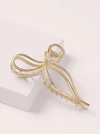 The Hair Edit Gilded Bow Claw Clip