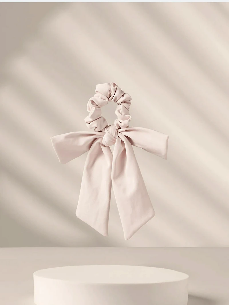 The Hair Edit Goddess Ribbon Bow Scrunchie