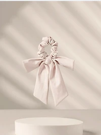 The Hair Edit Goddess Ribbon Bow Scrunchie