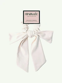 The Hair Edit Goddess Ribbon Bow Scrunchie