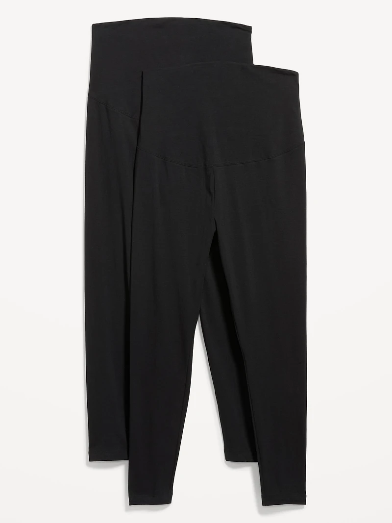 Maternity Full-Panel Leggings 2-Pack
