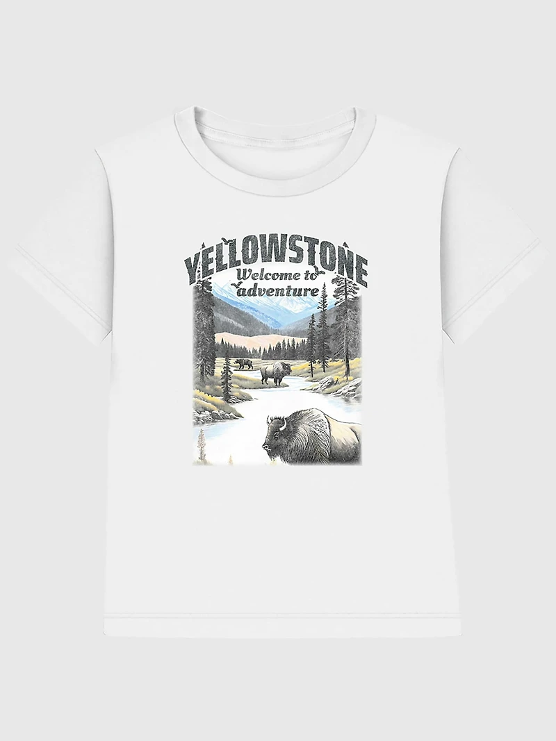 Yellowstone National Park Classic Graphic T-Shirt for Kids