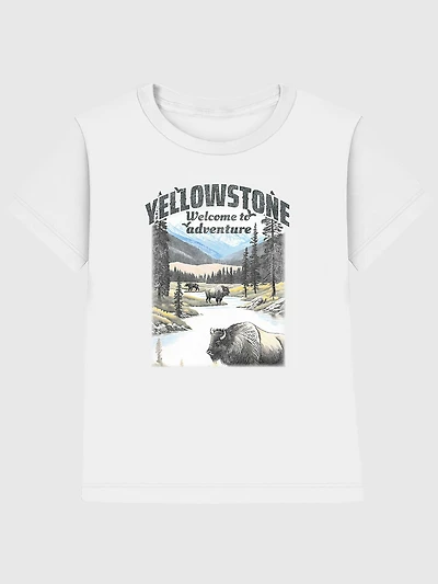 Yellowstone National Park Classic Graphic T-Shirt for Kids