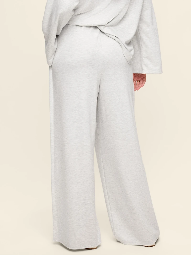 High-Waisted Bounce Lite Drapey Wide-Leg Pleated Pants