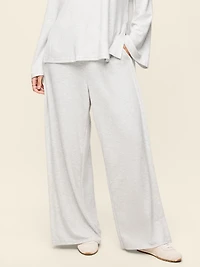 High-Waisted Bounce Lite Drapey Wide-Leg Pleated Pants