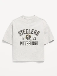 Pittsburgh Steelers Oversized Boxy Graphic T-Shirt for Boys