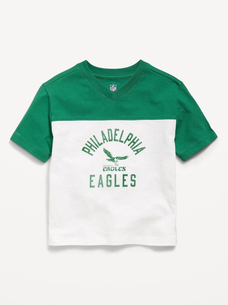 Philadelphia Eagles Oversized Graphic Football T-Shirt for Toddler Boys