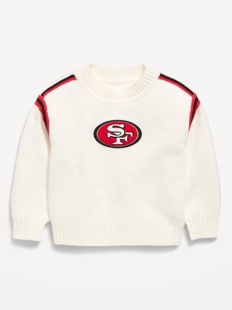 San Francisco 49ers Crew-Neck Sweater for Toddler Girls