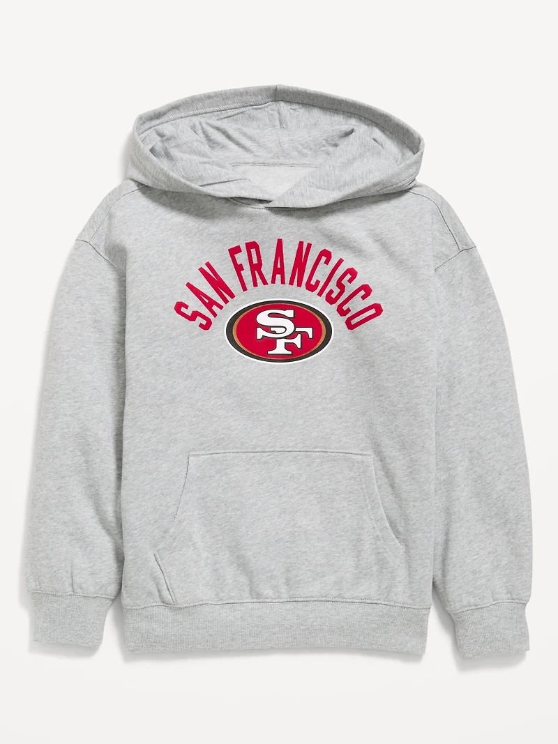 San Francisco 49ers Oversized Pullover Hoodie for Boys