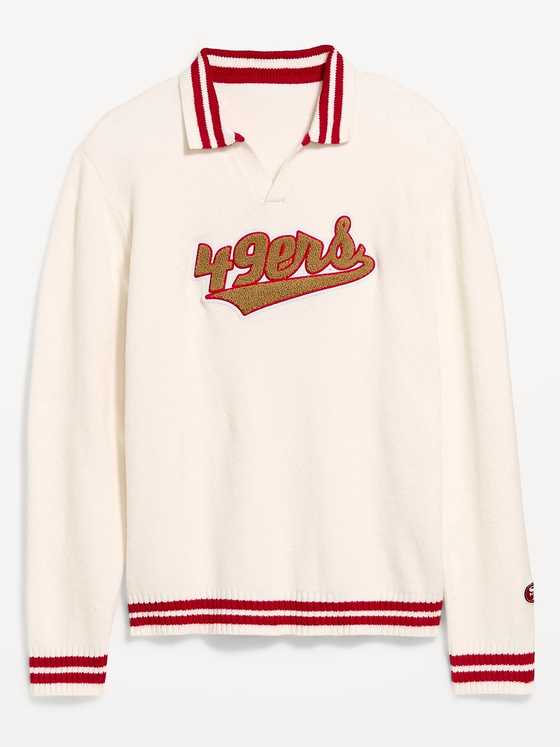 San Francisco 49ers Collared Sweater for Men